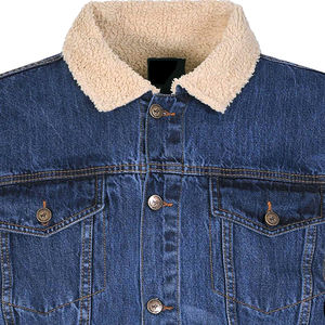 Vente en gros de veste en coton jean de haute qualité pour hommes veste en jean personnalisée pour hommes meilleur produit de vente Best-seller Veste en jean coupe-vent pour hommes OEM - Product Image 2