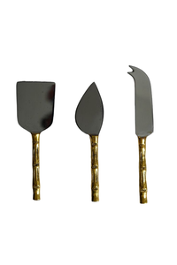 Nouveauté : Ensemble d'outils à fromage en acier inoxydable doré avec manche en résine, couteaux à fromage pour le petit-déjeuner, ensemble de spatules à beurre - Product Image 6