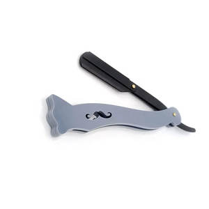 Maquinilla de afeitar de peluquero recta plegable desechable de acero inoxidable para hombres, cuidado Personal, salón de belleza, característica de seguridad, Material de mango de madera - Product Image 3