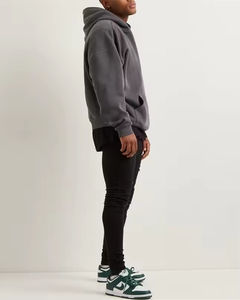 Pull à capuche épais pour hommes avec logo personnalisé OEM Design Regular Fit avec poche d'hiver en polyester/coton 320gsm/340gsm - Product Image 5