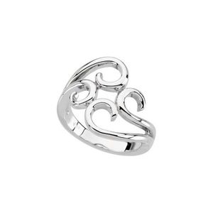 Stuller Freeform 14KW Gold Plated <b>Adjustable</b> <b>Ring</b> 50832:102P Fashionable Trendy Inlay Number Shape <b>Ring</b> 18K <b>Size</b> <b>Adjustable</b> 18K - Product Image 5
