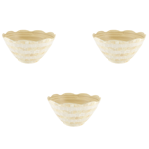 Beau bol en bambou filé MOP bord festonné nacre bol de service en gros décor à la maison ustensiles de cuisine du Vietnam - Product Image 5