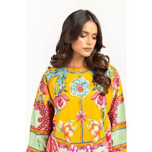 Conjunto de Dos Piezas Estilo Bohemio con Textura Ondulada IPST-44762, Traje de Crepé con Mangas Tres Cuartos y Largo hasta la Rodilla, Talla XXS para Primavera/Verano - Product Image 2