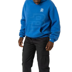 เสื้อมีฮู้ดโอเวอร์ไซส์ทำจากผ้าฝ้ายโพลีเอสเตอร์น้ำหนักเบาเสื้อฮู้ดโอเวอร์ไซส์ - Product Image 5