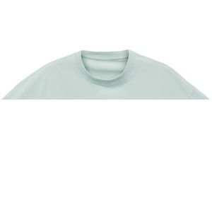 Camiseta Casual de Manga Corta para Hombre, Talla Grande, con Logotipo Bordado Personalizable de Alta Calidad, Color Azul Cielo, 220 g/m², 100 % Orgánica - Product Image 6