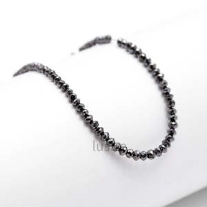 Perles de diamant noir naturel AAA+ 100% 2,6 3,5 mm Diamants scintillants en vrac pour cadeau de Noël et d'Halloween - Product Image 5