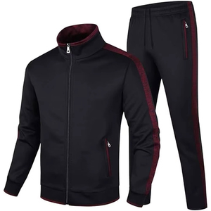 Conjunto Deportivo Personalizado de 2 Piezas para Hombre, 100% Algodón, Grueso, Transpirable, con Capucha, Mangas Largas y Cierre con Cordón - Product Image 1