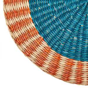 แผ่นรองจานทำจากหญ้าทะเลทรงกลมที่สะดุดตาแผ่นรองจานหวายสไตล์โบโฮแผ่นชาร์จแบบทอมือสำหรับบ้านโรงแรมร้านอาหารผู้จำหน่ายจากเวียดนาม - Product Image 3