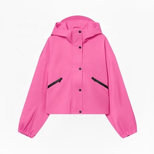 Chaqueta de punto con capucha para mujer de invierno 2025 con forro de nailon, diseño de contraste de Color, bolsillos rellenos de poliéster - Product Image 1