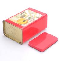 Boîte en métal rectangulaire personnalisée pour le café, conteneur de stockage alimentaire avec logo imprimé pour l'emballage de vente au détail