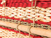 Herbiers tissés à la main écologiques et cercueil en osier avec doublure intérieure en coton pour l'enterrement vert et la crémation du Vietnam