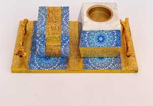 ที่ใส่ธูปไม้พร้อมถาดเครื่องหอมไม้ทำด้วยมือที่ดักเถ้า - Product Image 2