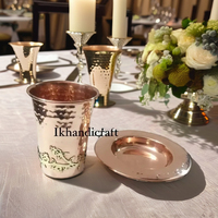 Nouvel Arrivage – Coupe Kiddouss en Laiton Classique avec Motif Grenade, Vente Directe Usine, Gobelet à Vin pour Table de Chabbat 150-300ml
