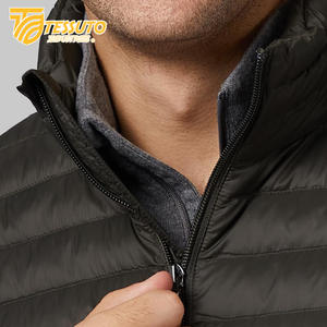 Chaqueta acolchada de satén personalizada para hombre, Abrigo acolchado de burbujas de invierno de diseñador, impermeable con cierre de cremallera, longitud corta, ropa para exteriores - Product Image 5