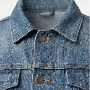 Veste en jean classique à manches longues pour homme, résistante, avec boutons, tendance, motif décoratif pour la saison printanière - Product Image 4