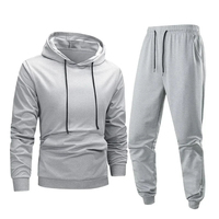 Ensemble de survêtement unisexe personnalisé en coton épais 360g, coupe oversize, à capuche, couleur unie, décontracté, séchage rapide, respirant