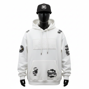 2025 High Quality Vintage Winter Streetwear <b>Hoodie</b> Men Custom Digital Eco-Friendly Heavyweight Cotton No <b>String</b> Patch <b>Hoodie</b> - Product Image 1