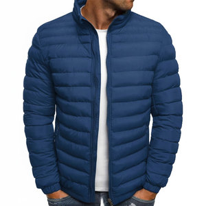 Trendy Men Stitched Pattern Puffer Jacket Comfortable Fit Durable Winter Outerwear - Product Image 5