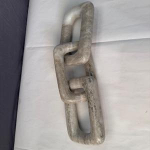 Expertly Crafted Large White <b>Stone</b> Oval Chain Premium <b>Art</b> Deco Environment-Friendly Home Decor Luxury Table Centerpiece Office - Product Image 5