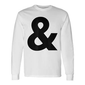 Camiseta de Manga Larga con Símbolo de Interrogación y Ampersand, Categoría de Productos Promocionales - Product Image 1