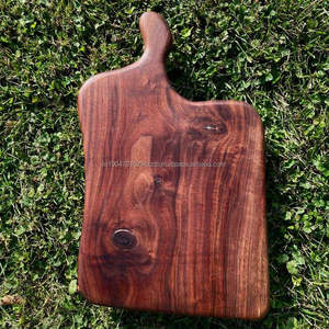 Bloc à découper rectangulaire en bois d'acacia fait à la main, écologique, lavable au lave-vaisselle, pour un usage domestique - Product Image 1