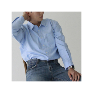 Camicia da uomo per tutte le stagioni Casual formale con Texture spessa forte durata Design classico - Product Image 4