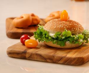 Tabla de cortar frutas y verduras en forma de pescado, utensilios de cocina hechos en la India, Color marrón, para hogar, restaurante, Hotel, novedad - Product Image 5