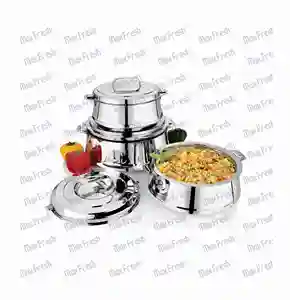 Maxfresh ชุดหม้อไฟท้องพร้อมฝาสแตนเลสสตีล, หม้อปรุงอาหารเก็บความร้อน - Product Image 1