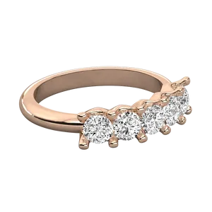 Anello a fascia da donna in oro 18 carati con diamante coltivato in laboratorio, <span class=keywords><strong>anelli</strong></span> con diamanti di alta qualità - Product Image 3