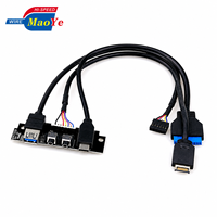 Câble de panneau avant USB 3.0 MAOYE, connecteur audio USB-C de type E pour boîtier PC, OEM ODM, vente en gros, CE FCC UL, usine