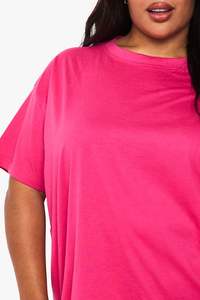 เสื้อยืดสำหรับผู้หญิงใส่ลำลองผ้าโพลีเอสเตอร์ผ้าคอตตอนดีไซน์ที่ดีที่สุดแห้งเร็วไซส์ใหญ่ทรงหลวมสำหรับฤดูร้อน - Product Image 5