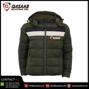 Patchwork Men Fashion Custom Design Winter Warmed Casual Waterproof Windbreaker Polyester Cotton Hooded Puffer Jackets - Product Image 2