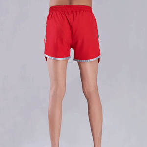Pantalones Cortos Deportivos Rojos de Poliéster para Hombre, de Secado Rápido, con Cordón en la Cintura, Estilo Deportivo, con Bolsillos, Cintura Media - Product Image 3