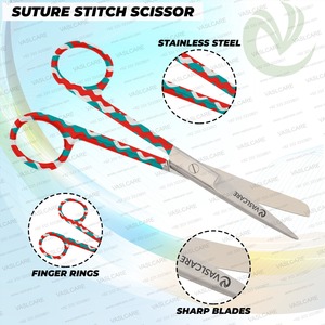 Ensemble de 3 ciseaux d'allaitement haut de gamme Design élégant Pince hémostatique à poignée imprimée Source d'alimentation manuelle par Vaslcare - Product Image 2