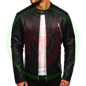 Veste en cuir d'hiver pour homme sur mesure de haute qualité, respirante, vestes en cuir d'hiver à bas prix - Product Image 6