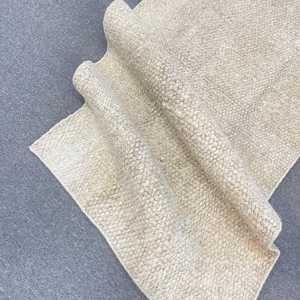 พรมวินเทจขนาดเล็ก 2.4x5.5 ฟุต พรมลายพรางสีเบจสไตล์ตุรกี - Product Image 4