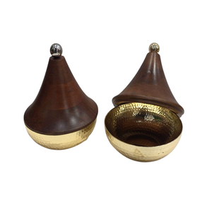 Wooden And Metal Nuts Server Plate Customized Size Round Shape Nuts Server For For Home Hotel And Wedding Use - Product Image 3