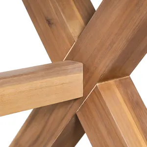 Außenbereich Möbel Esstisch X Holz Außenbereichsmöbel Akazie moderner Stil neuer Trend Werkspreis Made in Vietnam