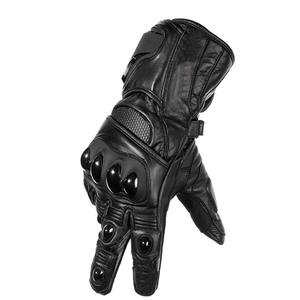Gants de moto de qualité supérieure en cuir de vache teinté, protection enveloppante, gants de course pour moto - Product Image 2