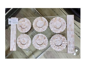 Handmade Acrylic <b>Mother</b> Pearl Serving Tray Tea Platter Cute Restaurant Home Decorative Tray Set Kitchen Dining Wholesale - Product Image 3