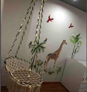 Macrame Decoration <b>Swing</b> HANDMADE NATURAL Baby <b>Swing</b> Set Style Color Baby Bedside Sleeper - Product Image 2