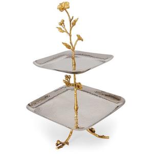 Exclusivo Servidor de Postres de Diseño para Celebraciones de Cumpleaños, Herramienta de Servicio de Postres, Soporte para Pastel de Madera Natural y Metal a Bajo Precio - Product Image 2