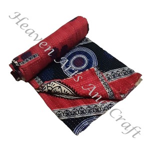 Kantha <b>Quilt</b> Gudari Kantha <b>Quilt</b> Gudari Hot Selling Wholesale Gold Supplier GD1109 <b>Handmade</b> Kantha <b>Quilt</b> Cotton Printed Indian - Product Image 6
