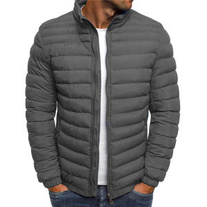 Chaqueta de invierno de lana acolchada para hombre, capucha acolchada, a prueba de viento, cierre de cremallera, estilo callejero, logotipo frontal, nuevo estilo, chaqueta Bomber - Product Image 3