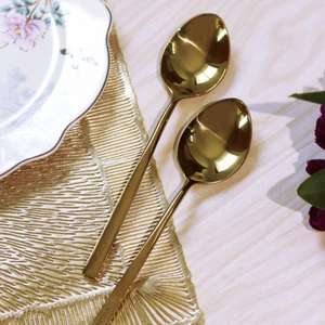 Ensemble de couverts en acier inoxydable de qualité supérieure, style royal, passe au lave-vaisselle, pour des dîners élégants à la maison et dans les restaurants de luxe - Product Image 4