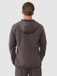 Men Full <b>Zip</b> Up <b>Hoodie</b> Casual Long Sleeve Slim Fit Lightweight <b>Hoodie</b> with Drawstring and Pocket <b>Hoodie</b> In <b>Brown</b> Color - Product Image 5