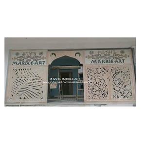 Puerta de Casa de mármol artesanal de piedra natural Puerta de entrada de Villa decorativa/Puerta disponible en tamaño mediano a un precio razonable - Product Image 6