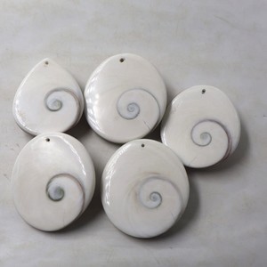 หินชีวะอายทำมือ อัญมณีกอมติจักระ เปลือกหอยทะเลธรรมชาติและหินเจาะรู อัญมณีหลวมคุณภาพดีสำหรับทำเครื่องประดับ - Product Image 5