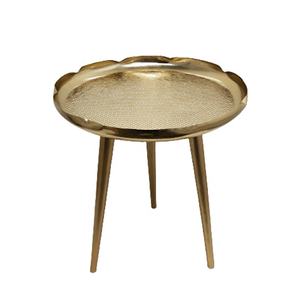 โต๊ะเหล็กกลมล้างทองและสีทองโต๊ะแฟนซีโต๊ะและโต๊ะกาแฟสำหรับห้องนั่งเล่นเฟอร์นิเจอร์จำนวนมาก - Product Image 2