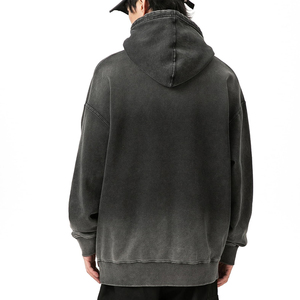 Sudadera con Capucha de Felpa 100% Algodón para Hombre, al por Mayor, con Hombros Caídos, Logotipo Personalizado, Secado Rápido, Transpirable, Ropa Exterior Informal de Invierno - Product Image 2